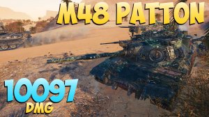 M48 Patton - 4 Фрагов 10.6K Урона - Осторожный! - Мир Танков