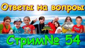 Стрим №54. Ответы на вопросы. Голосование. Ч.2 (12.24г.) Семья Бровченко.