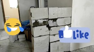 Как построить ДОМ ИЗ ГАЗОБЛОКА своими руками. КАК ОТДЕЛИТЬ ЗАЛ ОТ ПРИХОЖЕЙ СТОЛЕШНИЦЕЙ В ХАЙП СТИЛЕ.
