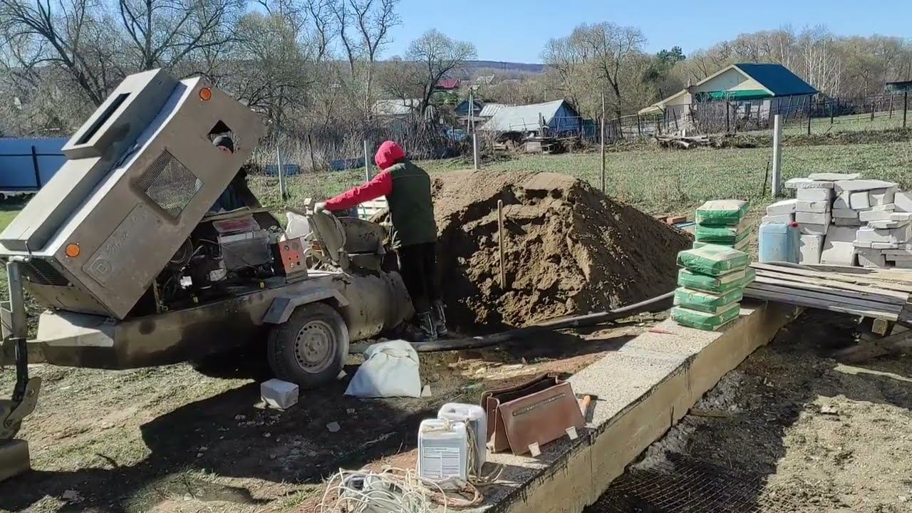 СТЯЖКА ПОЛА в частном доме по ПЛИТАМ ПЕРЕКРЫТИЯ ВСЕ ЭТАПЫ от А до Я МЕХАНИЗИРОВАННАЯ полусухаяСТЯЖКА