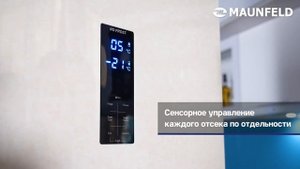 Холодильник-морозильник с инвертором MAUNFELD MFF187NFIBG10