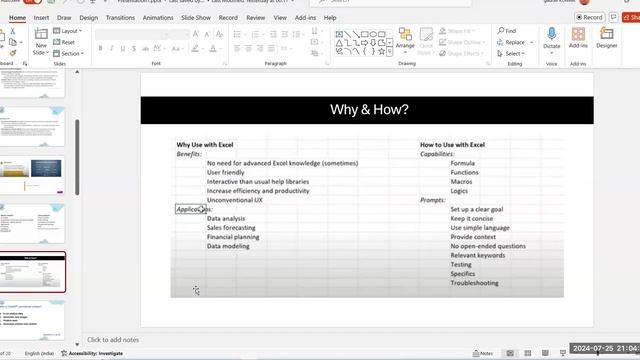 AI engineering with Excel for Data Analysis/Day 1.