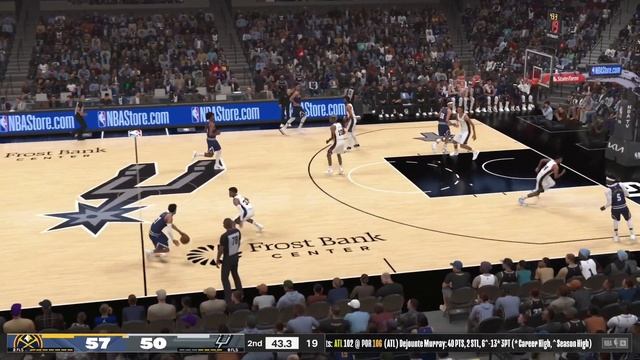 NBA DENVER NUGGETS vs SAN ANTONIO SPURS [ NBA 2K24 GAMEPLAY  PS5 4K UHD] #nba
