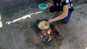Ужин, рис с овощами.
