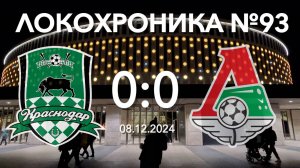 Локохроника №93. Краснодар - Локомотив 0:0 (8 декабря 2024)