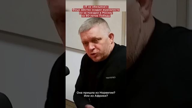 «Я не обезьяна!»: Фицо жёстко осадил журналиста из-за поездки в Москву на 80-летие Победы