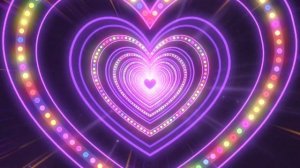 Neon Heart Tunnel Loop🌈💜Heart Wallpaper Video│Amazing Backgrounds сердечки фон,фон сердечки