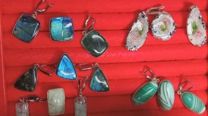 Каменная лавка( наборы в нейзильбере, серьги, кулоны 2 часть)