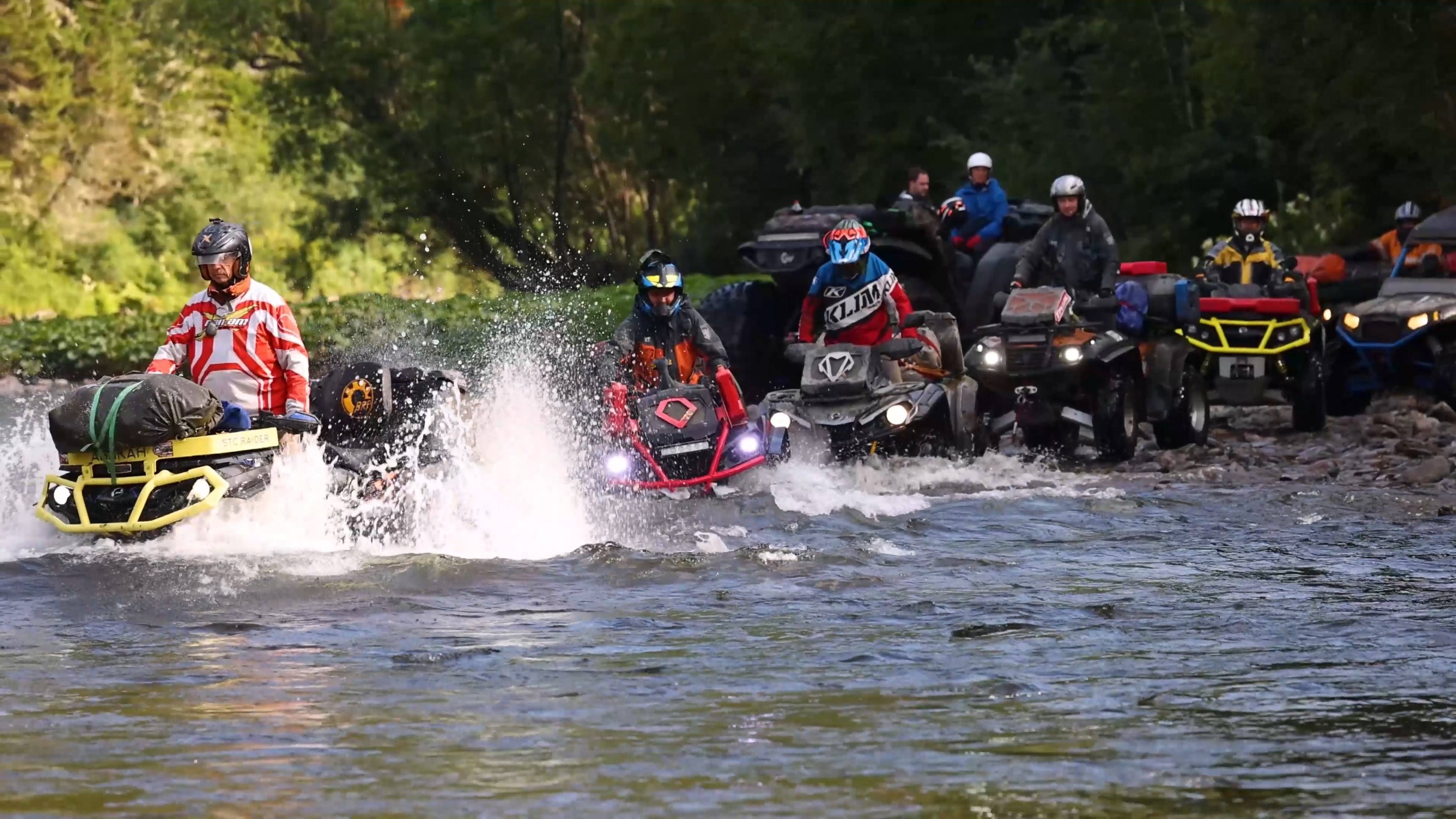 Утонет-ли квадроцикл!? Высокие реки! КвадроЭкспедиция Хакасия - Кемеровская область сквозь тайгу