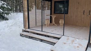 Беседка к модулю Барнхаус от Компании Малинка