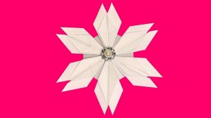 Как красиво сделать снежинку из бумаги ❄️ Простая Снежинка оригами ❄️