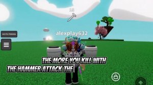 New Hammer 🔨 Glove Showcase! | Roblox Slap Battles