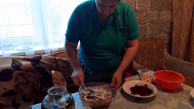 приготовили овощной салат