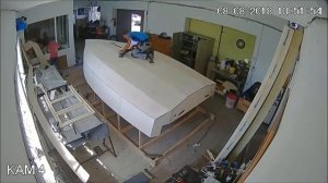 Plywood yacht for self-construction, complete process of assembling the boat hul