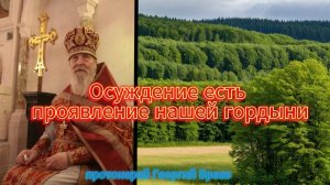 "Осуждение: как с ним бороться" протоиерей Георгий Бреев