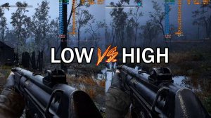 S.T.A.L.K.E.R. 2: Heart of Chornobyl LOW VS HIGH (DLSS OFF, NATIVE 1080p)