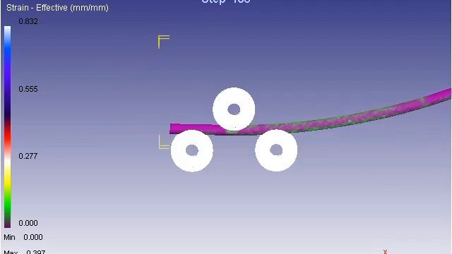 Pipe Cold Roller Bending with Deform 3D