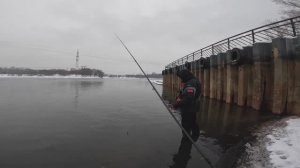 Эстер в Мороз. Рыбалка в Метель. Зимний Спиннинг. Москва река