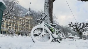 Интерлакен, Швейцария, в снегу ❄️ Швейцария 4K 🇨🇭