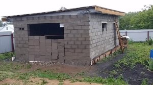 Как построить гараж дешево и быстро своими руками. Первый дождь для нового гаража. Проверка крыши