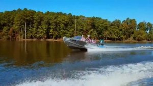 Classic boats 1955 Feathercraft Deluxe Runabout & Aristocraft Torpedo 14 on Jord