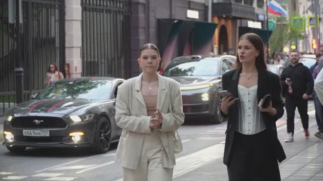4K. AWESOME GIRLS, AND PEOPLE OF RUSSIA, LIFE IN RUSSIA 2024.