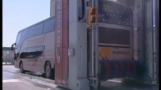 Мойка автобусов с помощью автоматической портальной мойки ISTOBAL PROGRESS www.istobalrus.ru