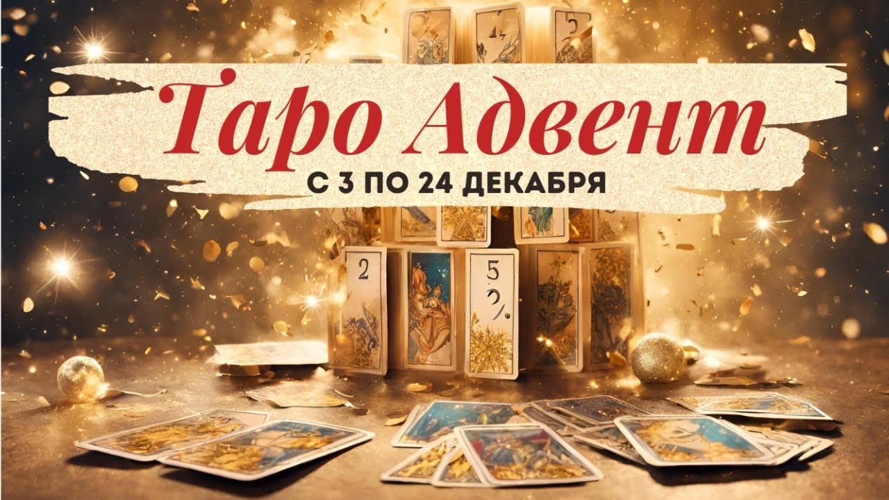 Новогодний Таро Адвент с 3 по 24 декабря. Праздничная игровая практика Марии Ухановой