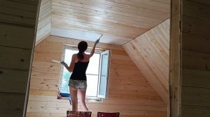 Покраска 2-го этажа