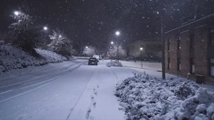 🌨️ Ночная прогулка по Финляндии в снегопад — Slow TV 4K Прогулка для релаксации и сна.