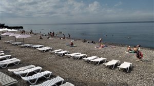 Обзор пляжа "Робинзон" в Кудепсте (район Большого Сочи).