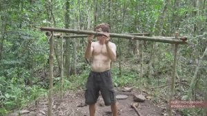 Primitive Technology Palm Thatched Mud Hut