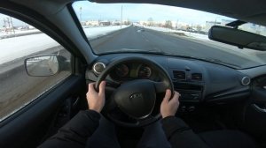 2013 LADA KALINA 1.6L (87HP) POV CITY DRIVE