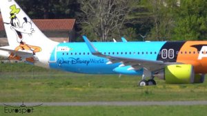 New AZUL Airbus A320Neo Disneyworld Livery - Flight test - Toulouse Airbus Factory (Apr 2024)