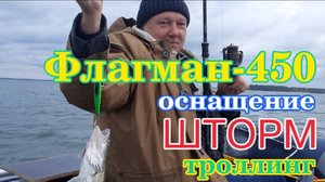 Флагман-450 - оснащение, шторм, троллинг