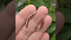 Серьги-клаймберы (перевёртыши), медицинский сплав