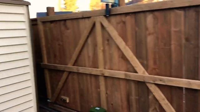Wood sliding  gate with TOPENS CK700