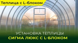 Установка теплицы "Сигма с L-блоком" от компании "Воля". Что говорят дачники.