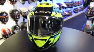 LS2 FF800 Storm II Tracker Helmet (Black|Neon Yellow)