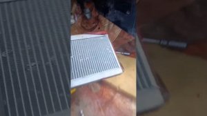 Замена радиатора, печки Гранта 2014 года, без сьема панели..