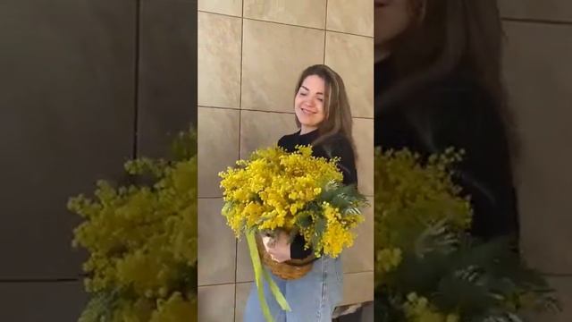СОЛНЕЧНАЯ МИМОЗА В НАЛИЧИИ #music #букетцветов #казань #цветыказань #мимоза #8марта #заказатьбукет