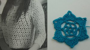 Цветочные мотивы крючком+схема. ЛЕГКО! Вязание для начинающих crochet flower motifs  Урок 60