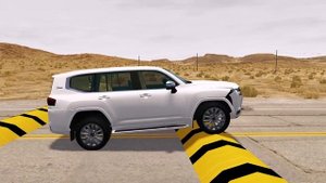 BeamNG.drive  - Видеоигра симулятор! Испытание авто на дороге! Встреча с препядствиями!