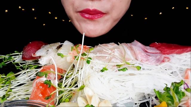 ASMR SUSHI SASHIMI 초밥 회 먹방 eating sound/Nunsaegi ASMR 눈새기