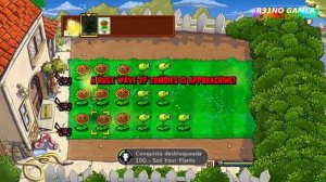 Plants vs  Zombies - Iniciando a  defesa contra a horda zumbi.