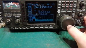 ICOM IC-756 PRO III With an electroluminescent backlight fitted.