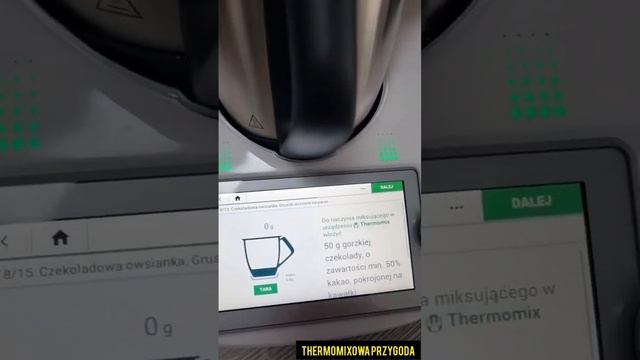 Śniadanie Owsianka Czekoladowa Gruszki na Parze Thermomix