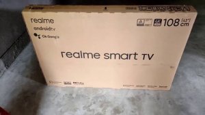 realme smart tv 4k 43 inch unboxing, realme smart tv unboxing, 4k 43inch unboxing