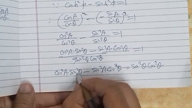 If cosA+i.sinA=cos(θ+i.phi),prove that sin^2θ=+-sinA sinh^2(phi)=sinA
