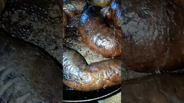 домашняя кровяная колбаса из русской печи